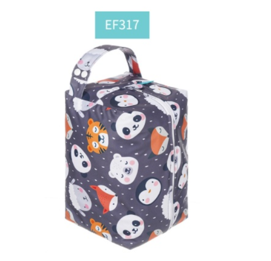 Happyflute Baby Cloth Diaper Bag Waterproof Washable Reusable Wetbag Fashion Diaper Pods Can Hold 5-10Pieces AIO Diapers S13