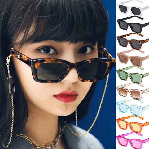 New Square Shades Sunglasses For Men/Women sunglasses Spectacles Frame Plastic Male Glasses Eyeglasses Colour