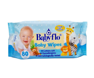 BABYFLO Baby Wipes Regular 80s