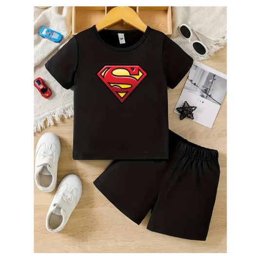 Boys Shirt Suits Baby Polo Terno Clothes 0-5 years Child Print Shirt and Shorts Terno for KidSorts Two Sets of Kids S4