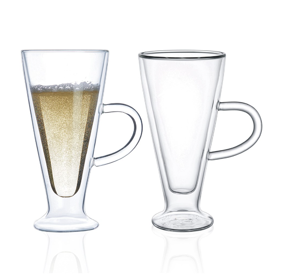 Chef's Classics Aramoro Double Wall Soda / Milkshake Glass Set 2pcs