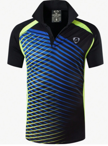 1pc Men's Short Sleeve Sports Polo Shirt For Polo, Tennis, Golf, Bowling, Quick Dry Gym Clothes Men