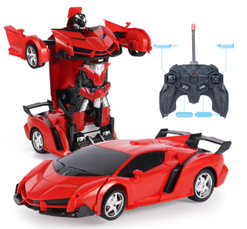 Remote Control Car 2 in 1 Sports Scale 1:18 Deformation Car Transformation Robot Model Toys Car