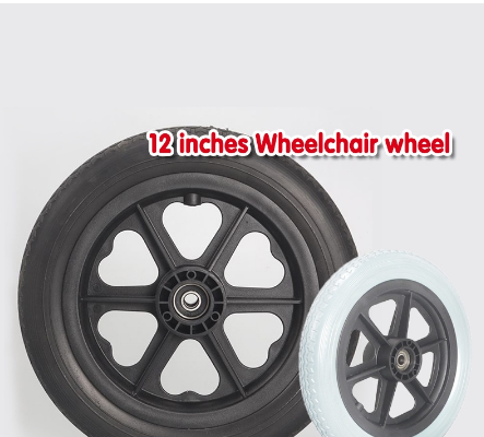 12inch Wheelchair wheel Wheelchair Rear Solid Tire Wheel Wheelchair Mags and Tire Set