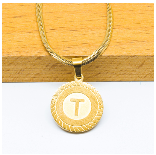 Laj High Quality Stainless Steel Letter Pendant Necklace with Free box T