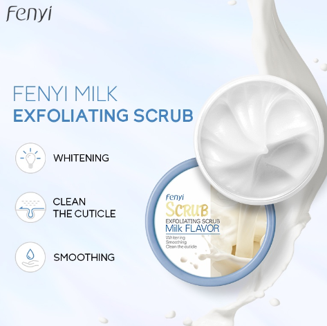 Milk Deep Cleansing Pores Exfoliating Scrub Tender Brightening Skin Care Nourishing Gentle