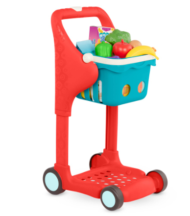 Musical Toy Shopping Grocery Cart with Extendable Legs for Kids 2 years