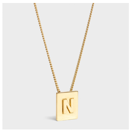 Lisa Same Style Letter Necklace Female Titanium Steel Does Not Fade Summer Girlfriends Simple Pendant Pearl Chain Korean Version N