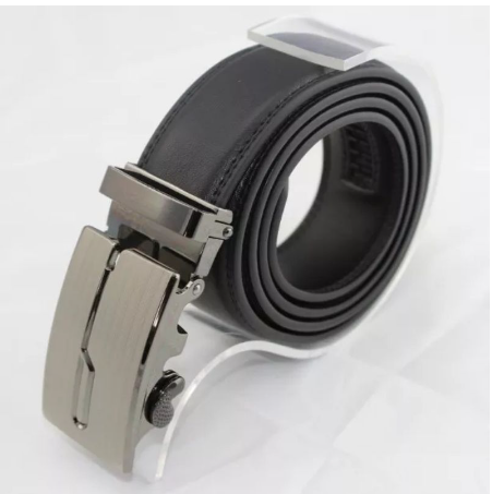 Leather Belt for Men Metal Buckle Design