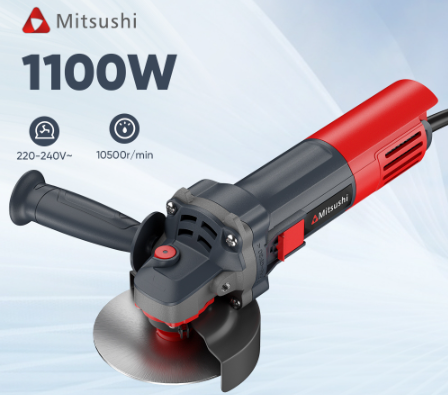 Mitsushi MJMJ720C 4" 1100W Angle Grinder Electric Polisher Industrial Cutting Tools