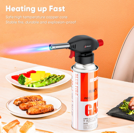 Mitsushi Automatic Ignition Gas Torch Gun Flamethrower Gas Blow Flame Gun Jet Burner Welding Torch