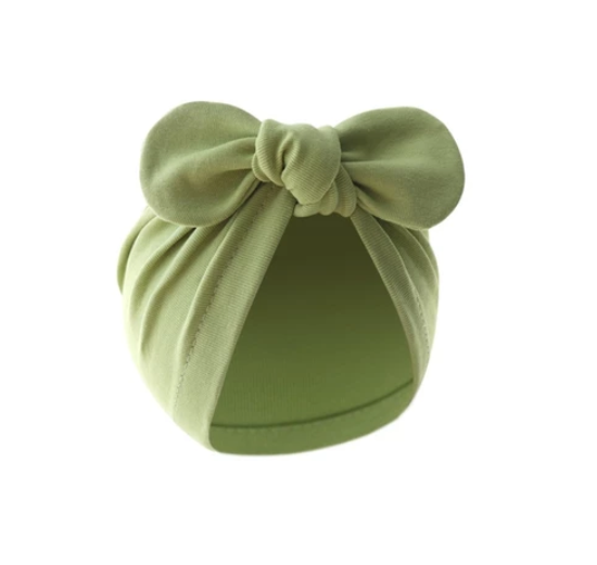 Some Baby Bowknot Beanie Hat Large Turban Hat for Newborn Boys Girl 0-12M Soft Breathable Headdress Universal Photo Hat BH15
