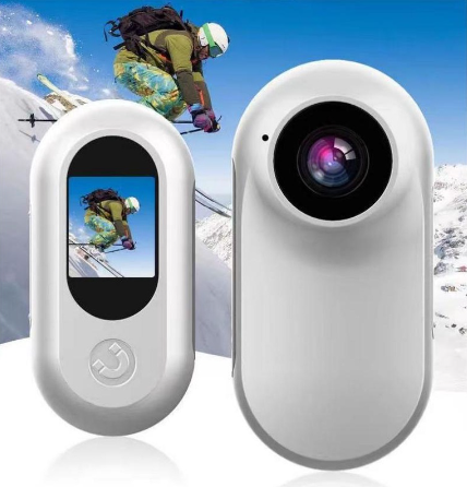 360 Action Camera Motorcycle Dashcam Anti-Shake 1.28”IPS Screen Mini Thumb Camera 4K 2.4GHz Wi-Fi