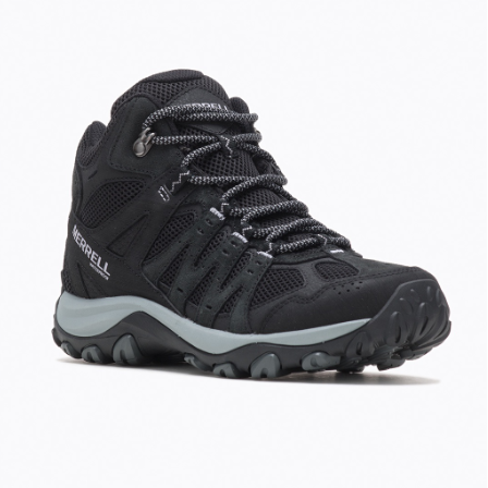 ACCENTOR 3 MID WATERPROOF-BLACK WOMENS HIKING SHOES