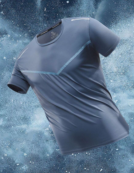 Men's Summer Quick Dry Running Training T-Shirt Fashion Fitness Athletic Casual Workout Tops Gym Clothes Men