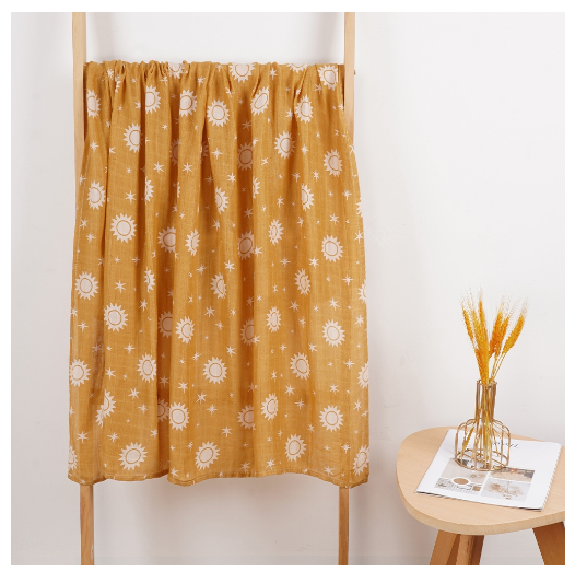 Happyflute Muslin Blanket 70 Bamboo Plus 30 Cotton Baby Swaddle Soft Newborn Bath Towel Baby Wrap Sleepsack Stroller Cover 120x110CM S22