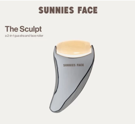 Sunnies Face The Sculpt [2-in-1 Gua Sha + Face Roller]