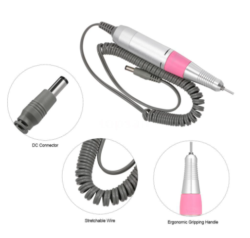 30000RPM Electric Nail Drill Pen Nail Drill Handle Handpiece for Manicure Pedicure Machine Accessory