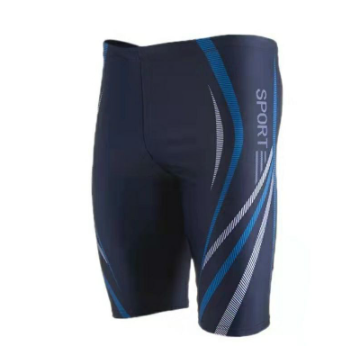 Men Swimming Trunk Nylon Spandex Summer Print Boxer Briefs Bathing Suit Beach Quick Dry Swimwear