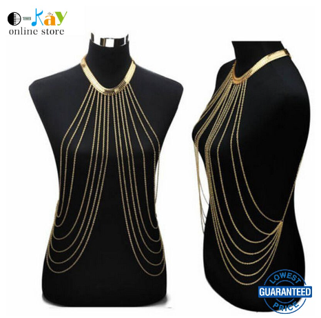 O-KAY COD Body Chain Necklaces Tassel Alloy Long Necklace Jewelry