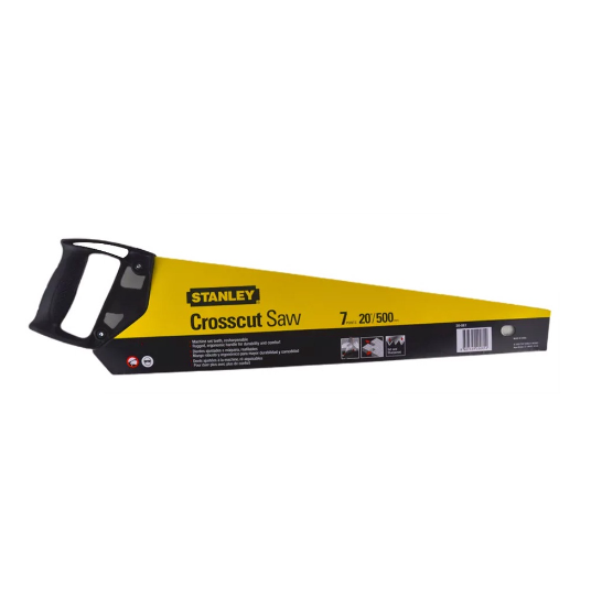 Stanley 20-081-23 Hand Saw Crosscut 6T/7PT 20" (Plastic Handle)