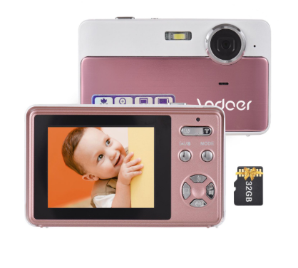 Andoer 4K Compact Digital Camera Video Camcorder 2.4 Inch IPS Screen 16X Digital Zoom Anti-shake Smi A11.23