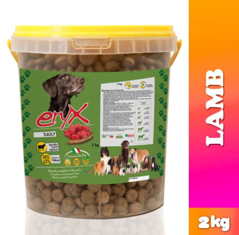 Eryx Premium Dog Food Adult Lamb 2kg Dog Foods Dry Dog Food