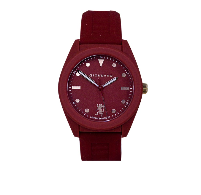 Giordano Hues Burgundy Silicon Unisex Watch G1126-07