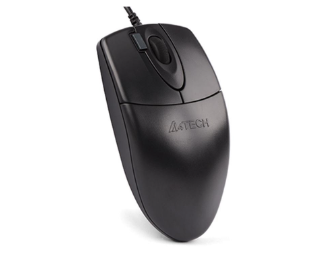 A4Tech OP-620D 2x-Button, 4-Way Wheel, 1000 DPI, Durable Button Life, Wired USB Mouse (Black)