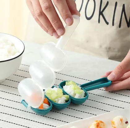 Rice Ball Shaker DIY Rice Baller Shakers Lunch Maker Mould Onigiri Mold DIY Rice Baller Shakers Kitchen Sushi Tools Accessories