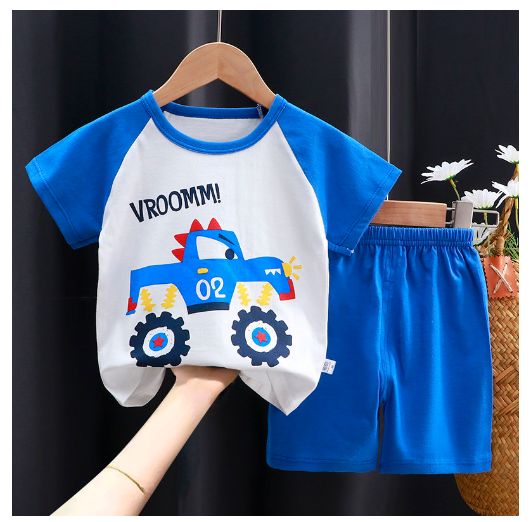 0-4Y For Boys Baby & Kids Sleeveless Shorts Set Pure Cotton Sando For Summer Kids D16