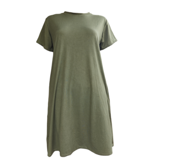 KELA MATERNITY T-SHIRT DRESS FOR ALL MOMMIES FIT TO MEDIUM TO XLARGE BODY FRAME COTTON SPANDEX C18