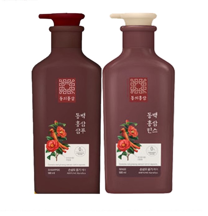 Kerasys Dong Yi Hong Sam Camellia Red Ginseng Shampoo & Rinse 500ML