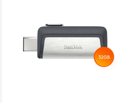 Sandisk Ultra 32Gb OTG Type-C USB 3.1 Dual Flash Drive (Sdddc2-032G-G46)