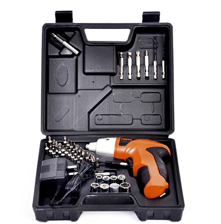 Cordless Rechargeable Handy Drill Screwdriver 45Pcs. Screwdriver Tool Set