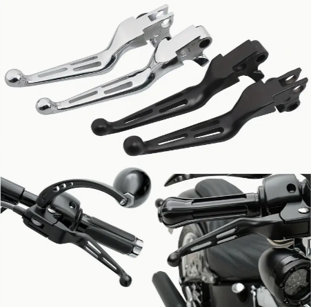 2pcs Motorcycle Aluminum Slotted Brakes Clutch Levers For Sportster 883 For Dyan For Glide For Touring