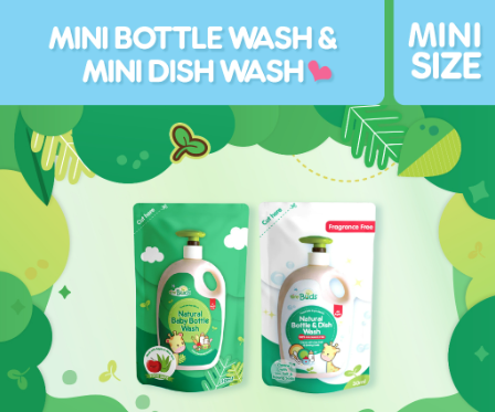 Tiny Buds Mini Natural Bottle Wash and Mini Dish Wash 30ml