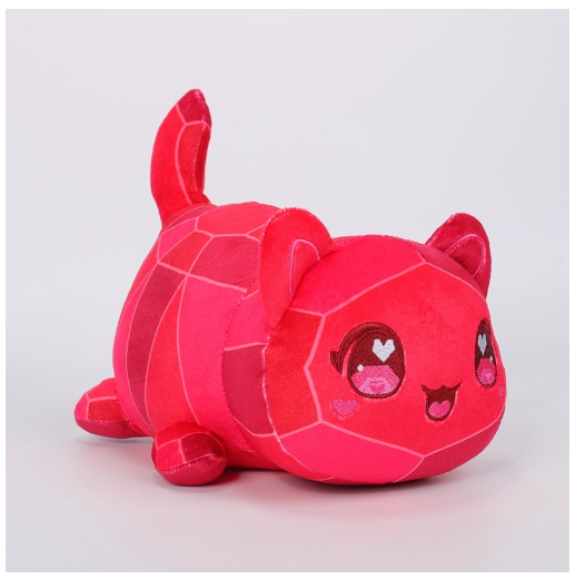 Aphmau Cat Stuffed Toys Animal Hamburg Angel rainbow French Fries Donuts Cats Plushie Plush Doll For Girls Pillow Home Decor  D4