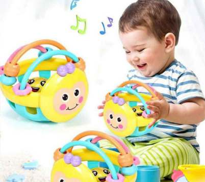 Bright Color Newborn Toys 0-12 Months Learning Rattle Activity Ball Rattles