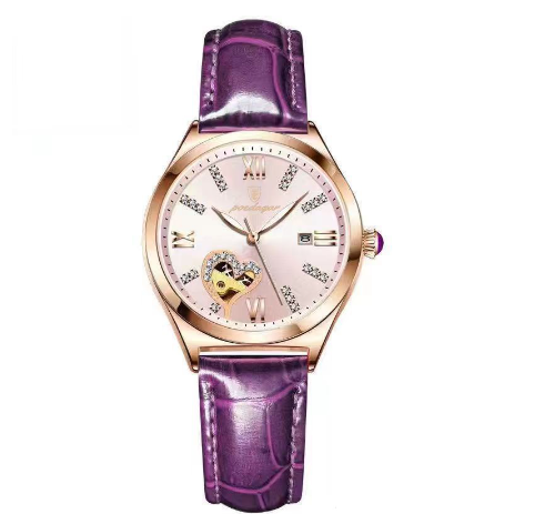 Binbond Original Luxury Stainless Steel Waterproof Luminous Ladies Watch Girls Fashion Calendar Female Wrist Watch F8