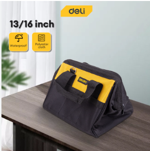 Deli 13-16 Inch Electrician Tool Bag Portable Tools Bag Organizer