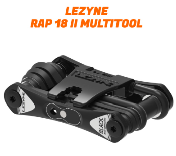 Lezyne RAP II 18 Mini Tool Black Bike Basikal Cycling Multitool