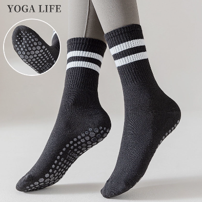 Women Anti-Slip Sport Socks Fashion Mid Tube Yoga Sock