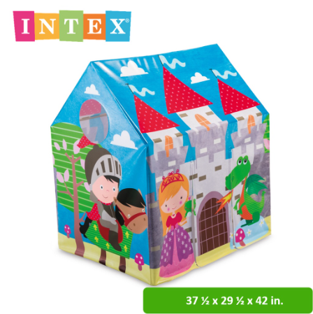 INTEX® 45642 Royal Castle Play Tent (37 ½” x 29 ½” x 42”) , 3-6