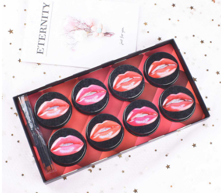 Lamuseland Waterproof Lipstick Color Development Natural Lasting Cosmetics L220 8 Pcs Set