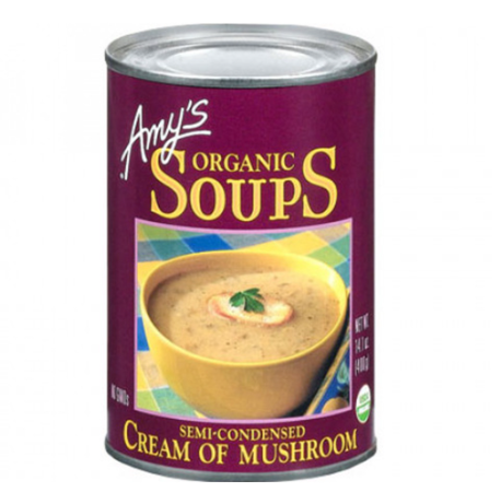 Amy's Cream of Mushroom Organic SoupS 400g
