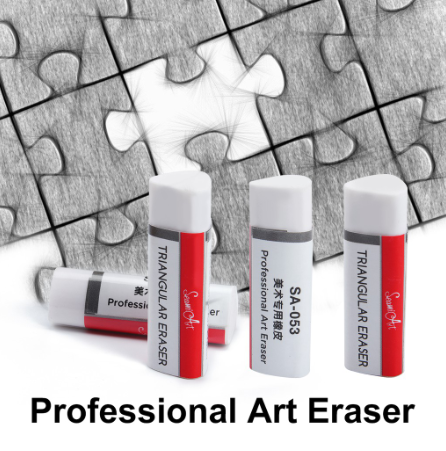 SeamiArt 1 Pc. Trigonal Rubber Pencil Eraser Professional Art Eraser School Office Stationery Art Tools