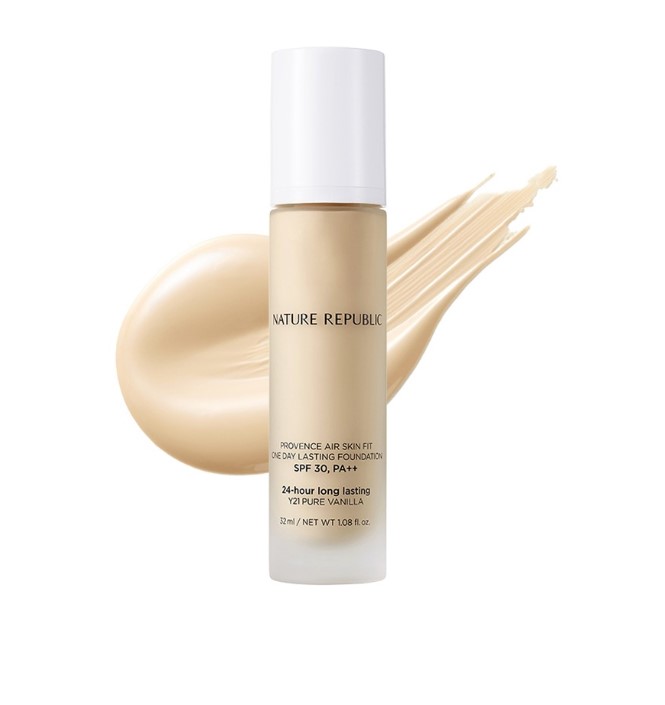 Nature Republic Provence Air Skin Fit One Day Lasting Foundation SPF30PA++ Y21 Pure Vanilla