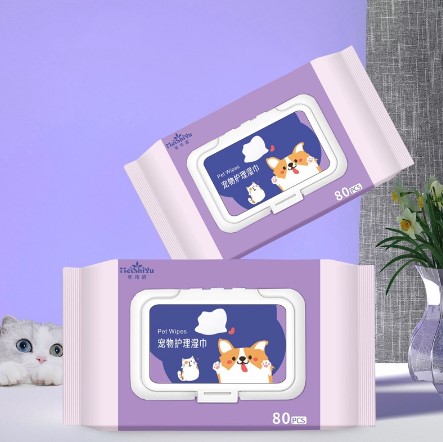 Pet Dog Wipes Dog Cat Multifunctional Grooming Wet Tissues For Cleaning