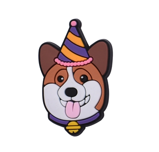 Cute Bichon Frise Jibbitz for Crocs Paw Dog Jibbits Charm Golden Retriever Shoe Charms Pug Corgi Jibits Crocks Kids Shoes Accessories D29